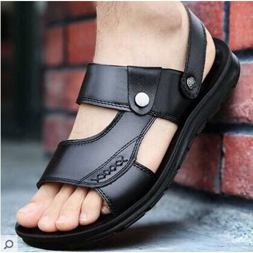 Plus Size 47 Mens Sandals  Leather Sandal Men Beach Sandals Summer Shoes for Men Sandalias Romanas Casual Shoe Man