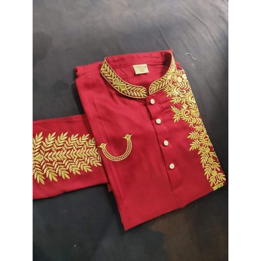 Premium Quality Embroidery  tencil cotton boys/mens fashionable excellent Panjabi collections for boys