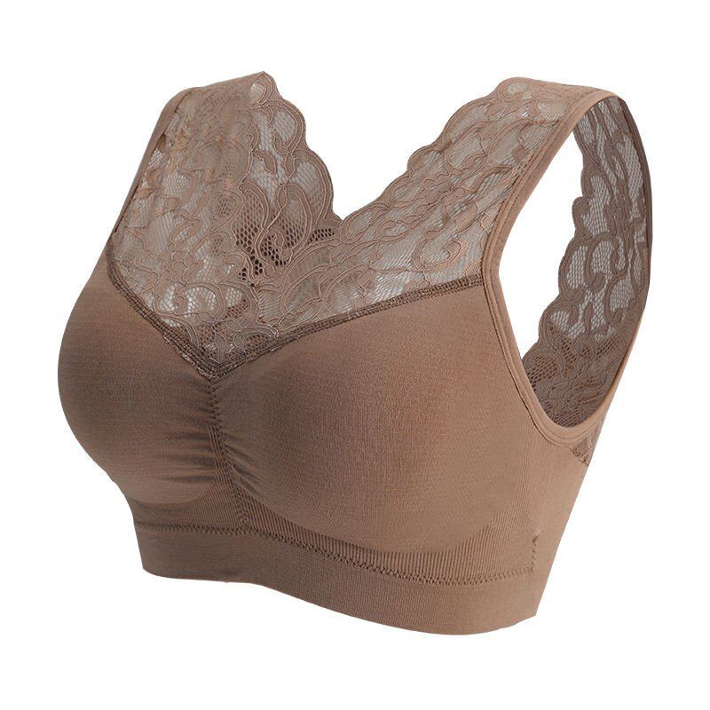 Bras For Women Underwear Plus Size Bra M L XL XXL Brassiere Wireless Bralette Push Up BH Lace Bra With Pad Vest Top