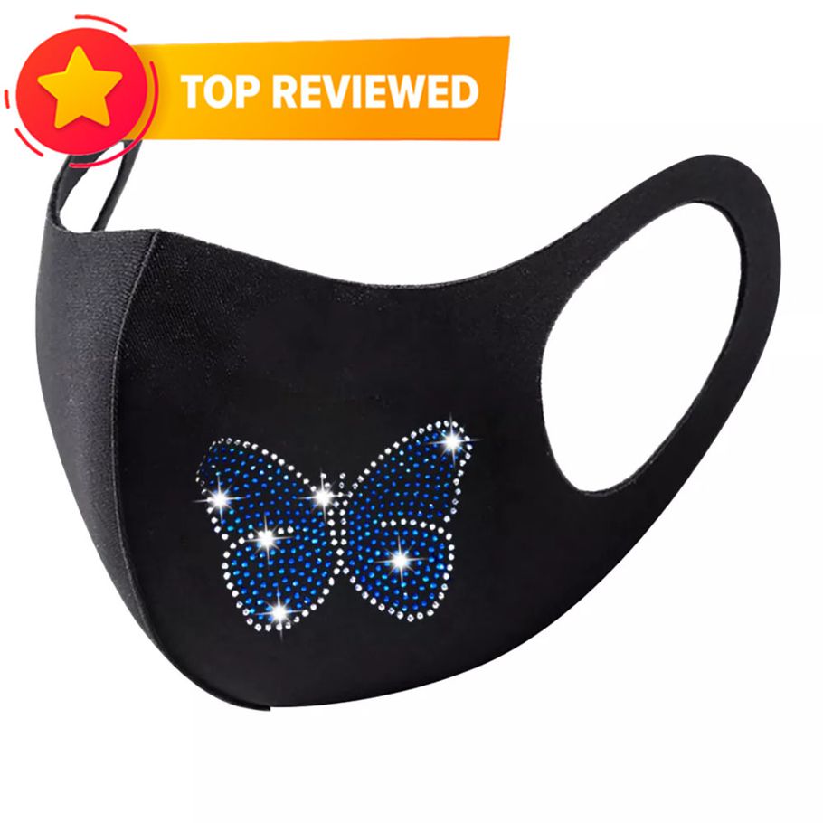 Butterfly Six Layer Face_Mask Tiktok_Mask For Men And Women Gaming_Mask With Adjustable Ear Loop And Digital Print Face_Mask Graphics Print Anime_Mask