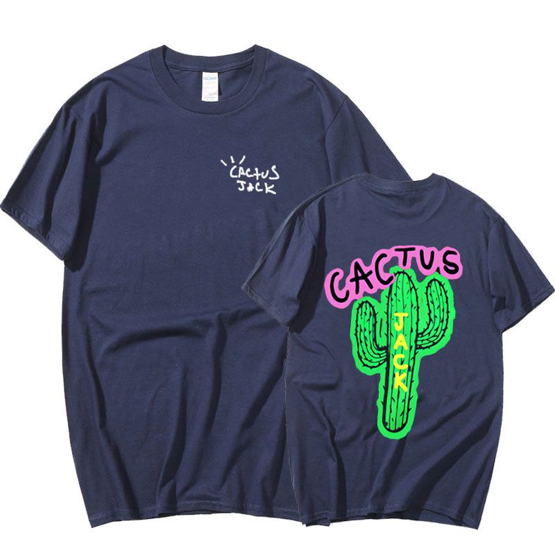 Travis Scott cactus jack luxury Men Cotton T Shirt  Hop Men Women Print Couple Lovers Harajuku T-Shirts CACTUS t shirt