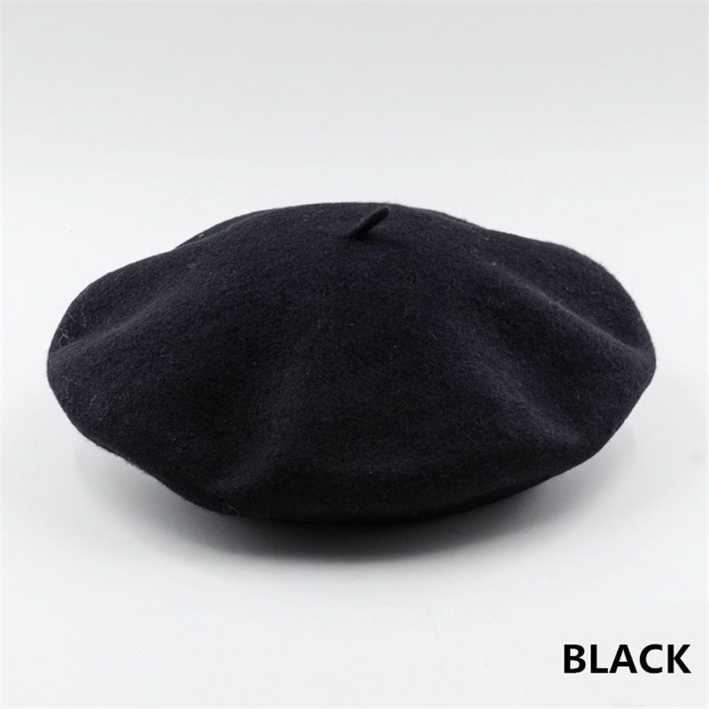 French Autumn Winter Hat Pure Wool Berets French Artist Beret Women Painter Hat Vintage Girls Berets Female Warm ng Cap
