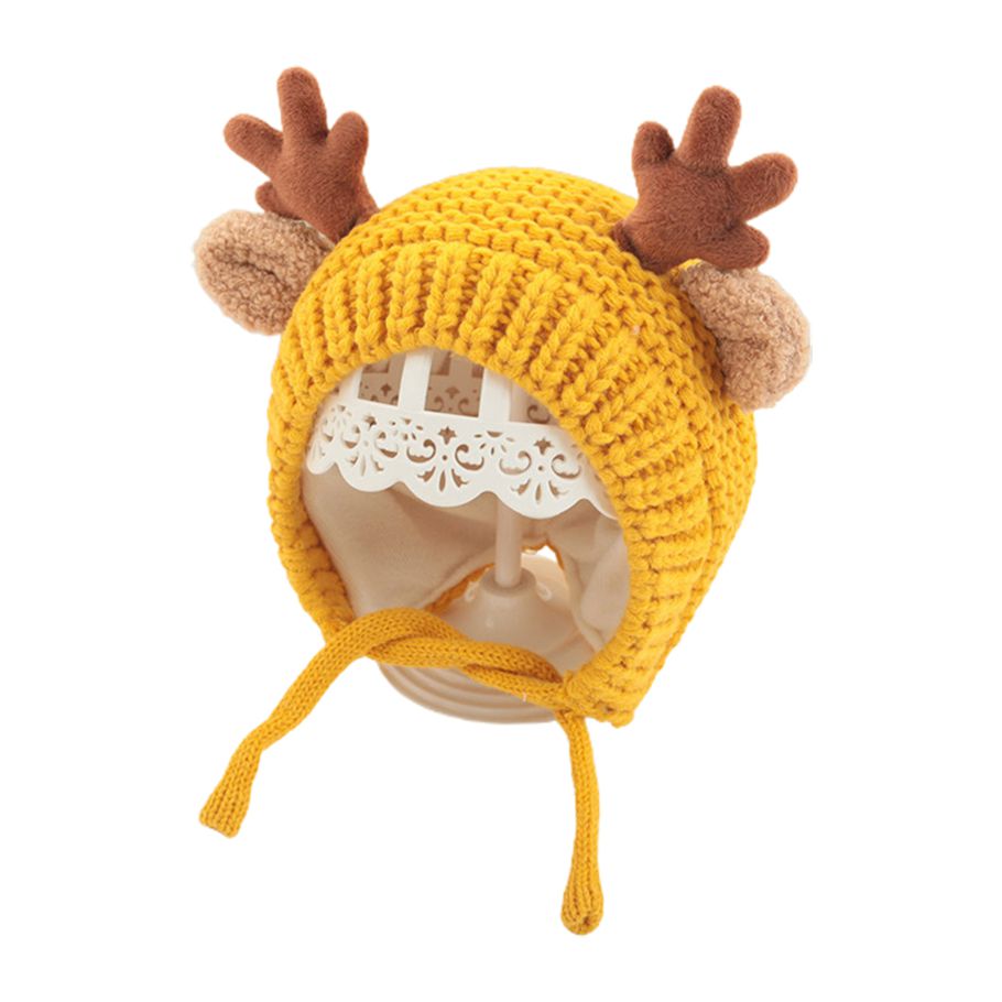 Beanie Hat Elk Antlers Brimless Knitting Hat