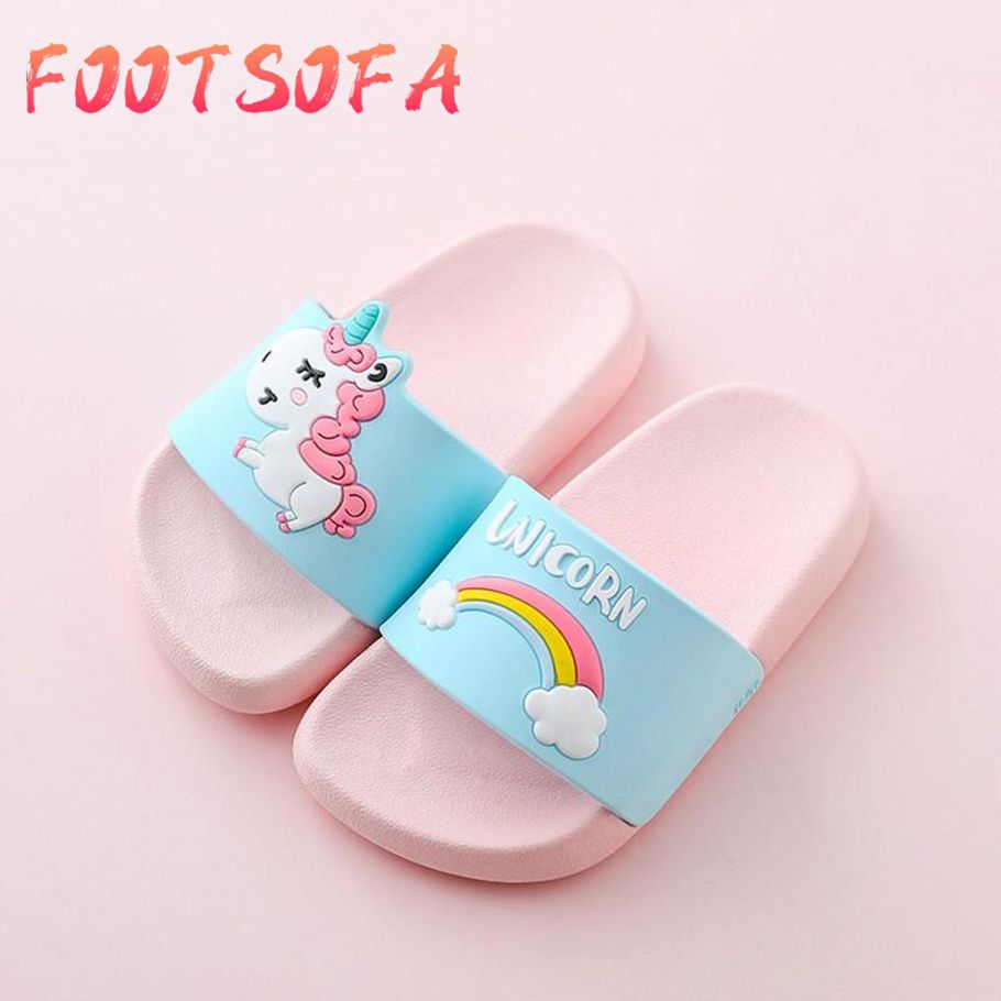 Boy And Girl Soft Comfortable Unicorn Slippers Kids Sandals
