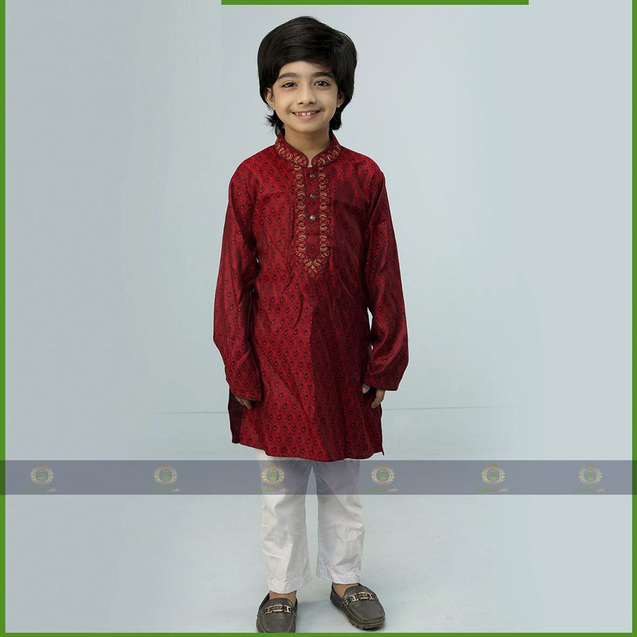 Eid Collection  Indian Cotton Casual Long Panjabi for Boy Child
