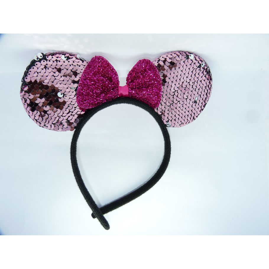 Ear Shape Hair Band for Girls with Sequence
