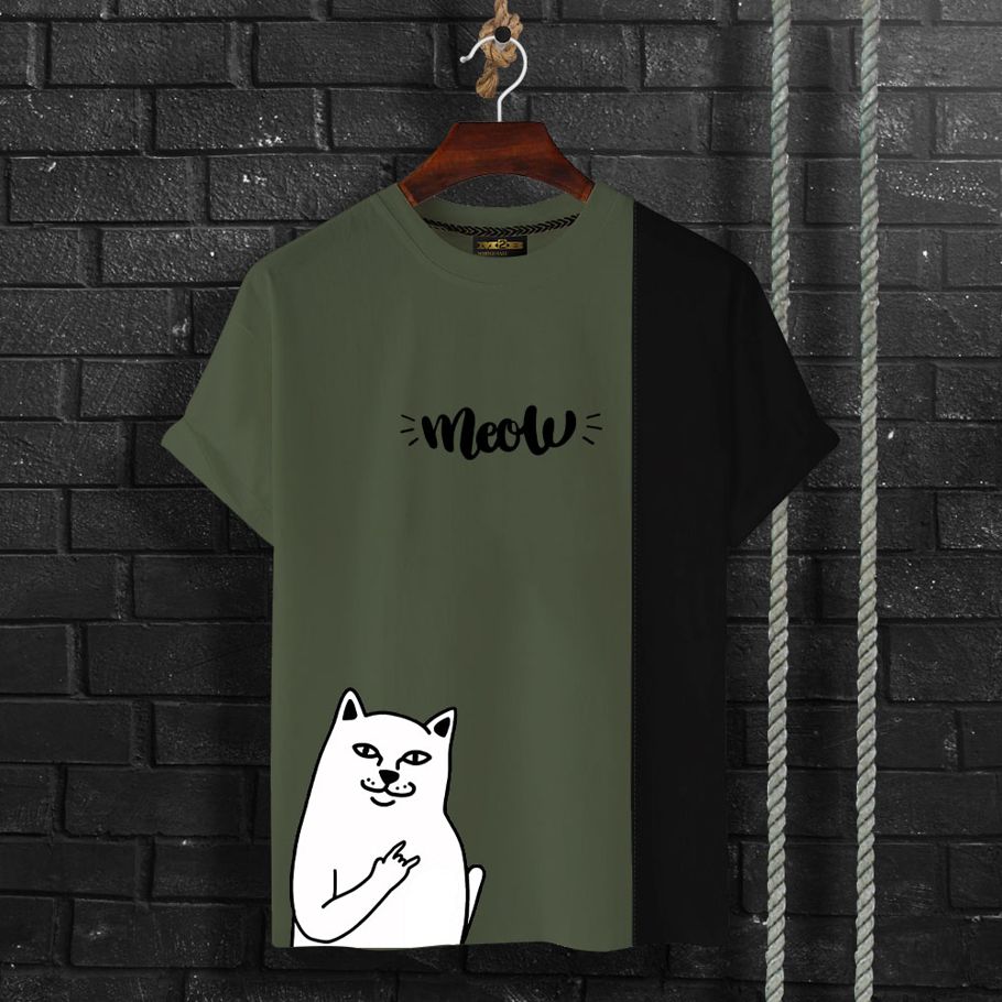 Cat contest street wear T-shirt