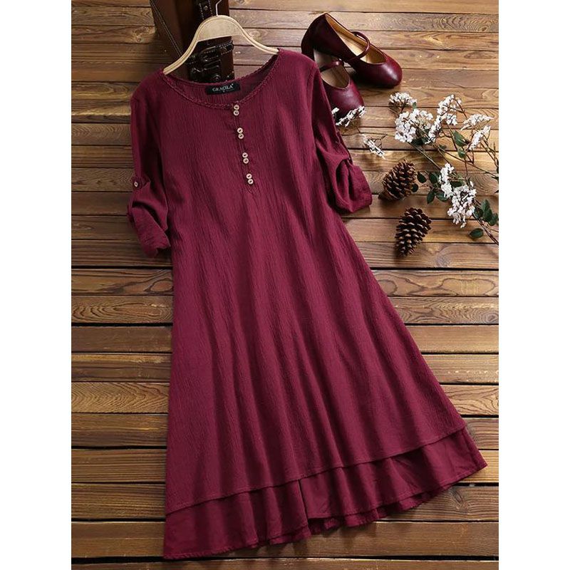 Maroon Stylish Long Tops For Girls