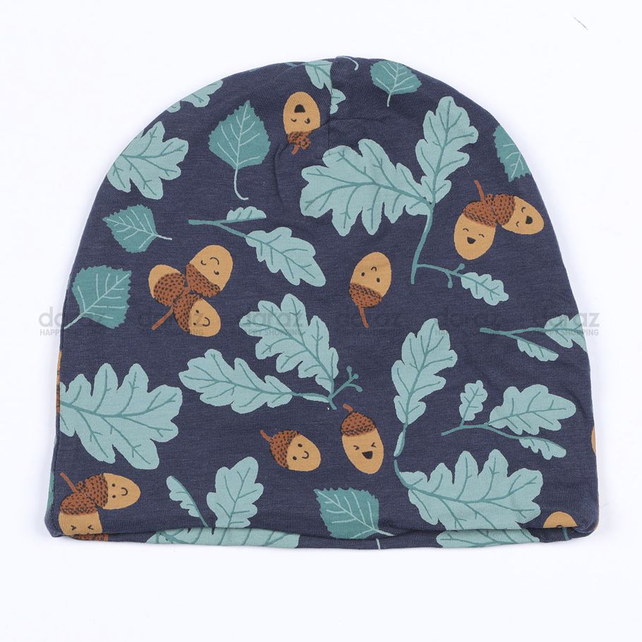 Allover Print Organic Cotton Warm And Stylish Hat For kids And Adult