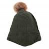 Winter Children Cute Solid Color Thick Warm Knitted Beanie Hat Pompom Skull Cap