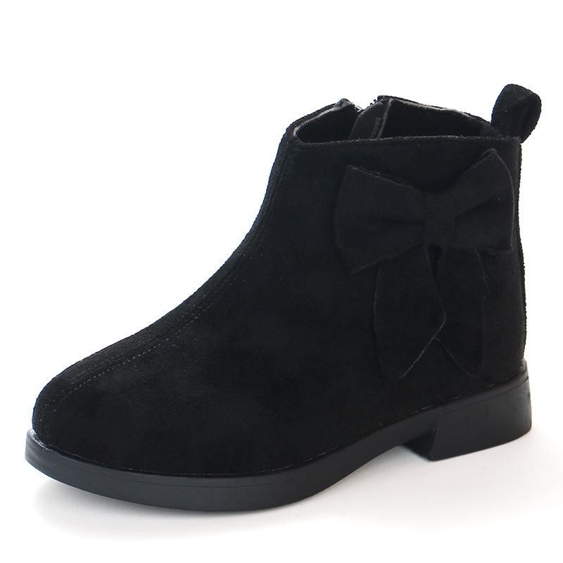 Kids Girls Suede High Top Boots