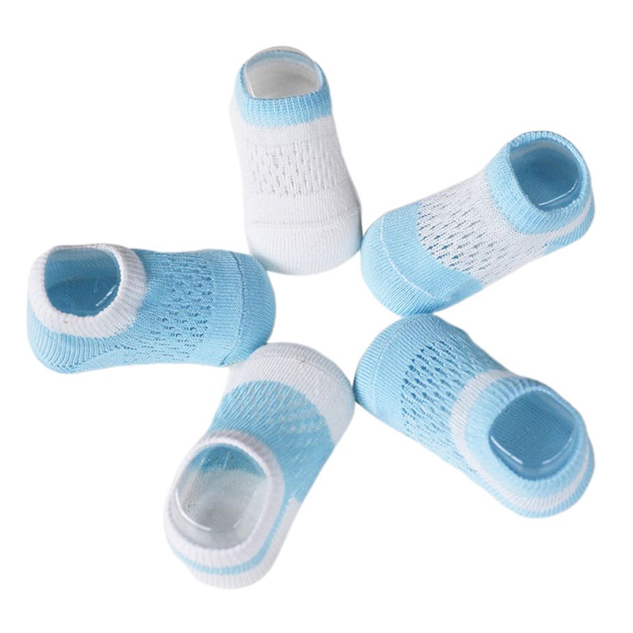 5 Pairs Kids Baby Infant Mesh Hollow Out Ankle Socks for Spring Summer