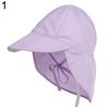 Summer Sun Hat Neck Ear Cover Beh Flap Cap Breathable for Children Boy Girl