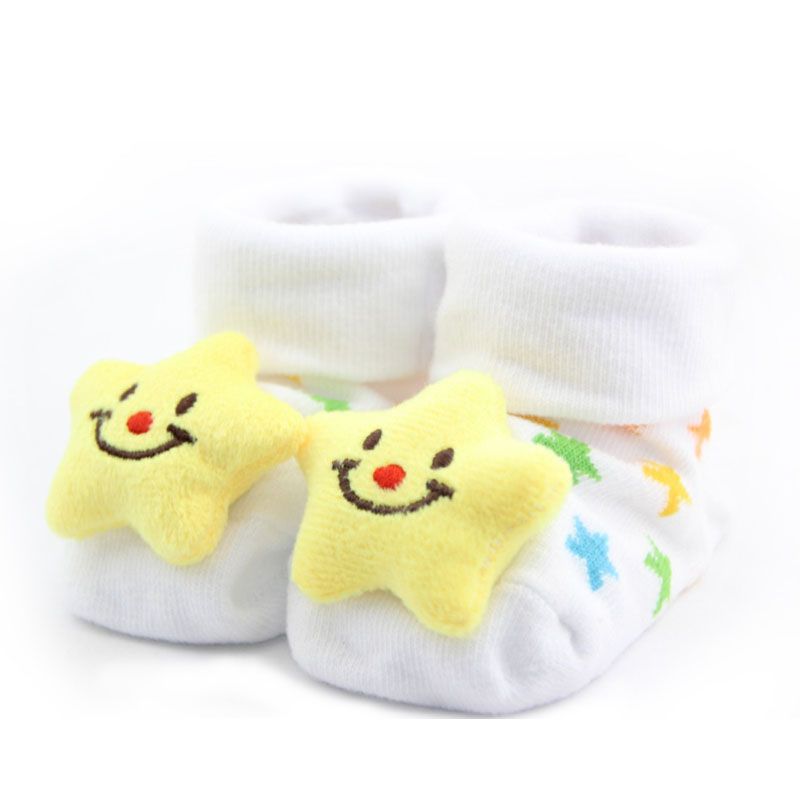 1 pair Lovely Cartoon Slippers Boots Sock (Multi-Color)