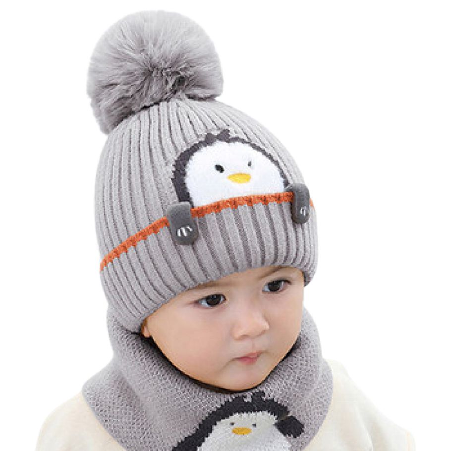 Baby Hat Warm Plush Ball Lovely Baby Hat