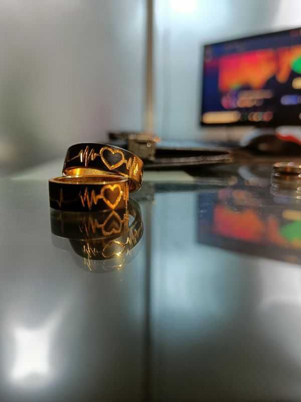 golden heart ring
