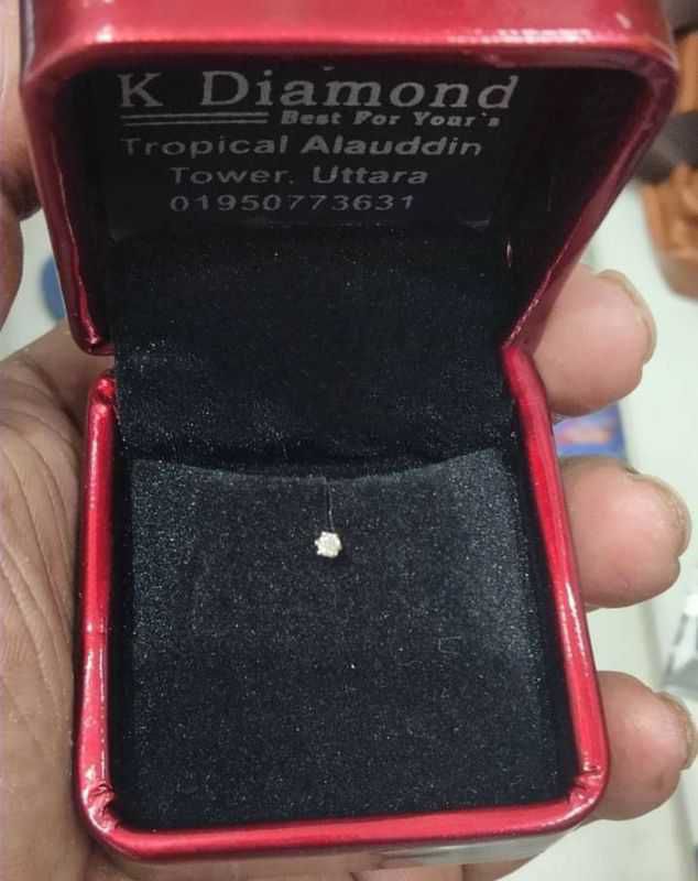 1 Stone diamond nosepin