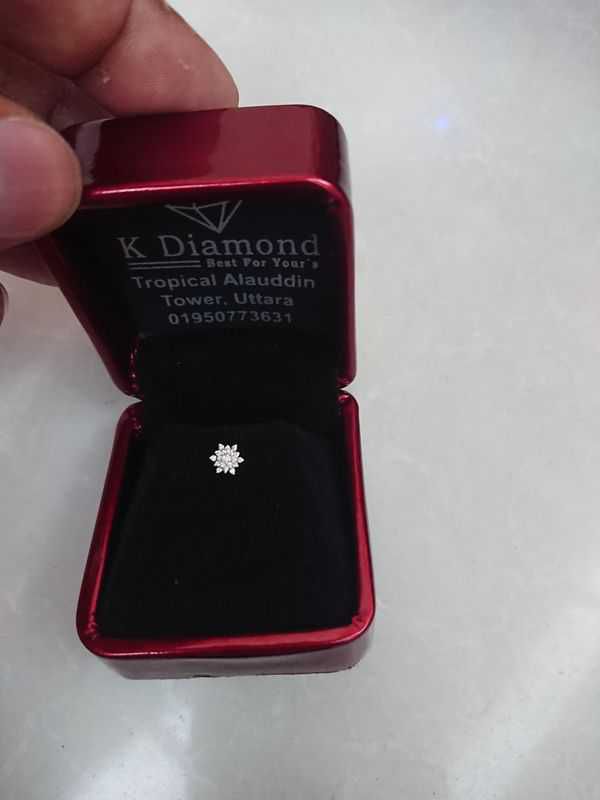 authentic diamond nosepin
