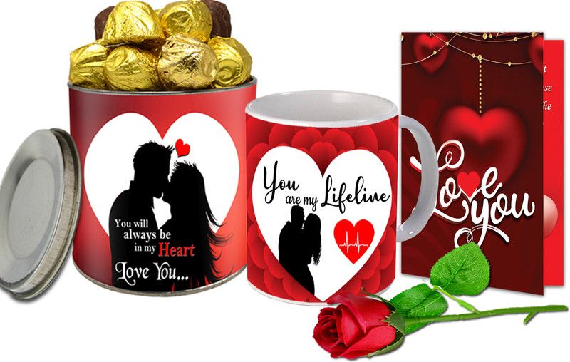 Midiron Valentine Day Gift For Girlfriend/Him/Her/He/She|Birthday Gift Pack Ceramic Gift Box  (Multicolor)