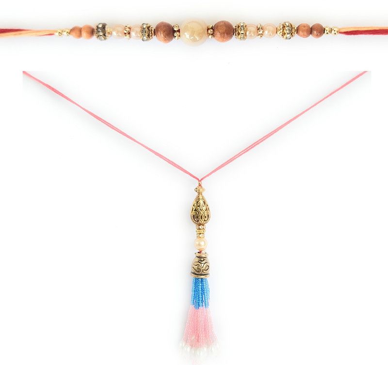 Rakhi, Chawal Roli Pack Set  (rakhi 2, roli chawal -1)