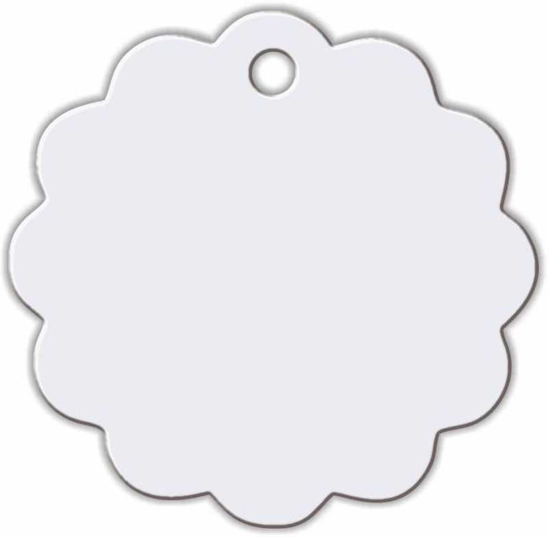 CVANU Creative Ideas Of Gift Tags Blank Label Sticker Hang Tag Double-Sided Printable Handmade Art/ Kraft With Golden Strings For Festival Decoration Events Small Business etc 400pcs- Snowwhite Colour Greeting Card  (Snowwhite, Pack of 400)