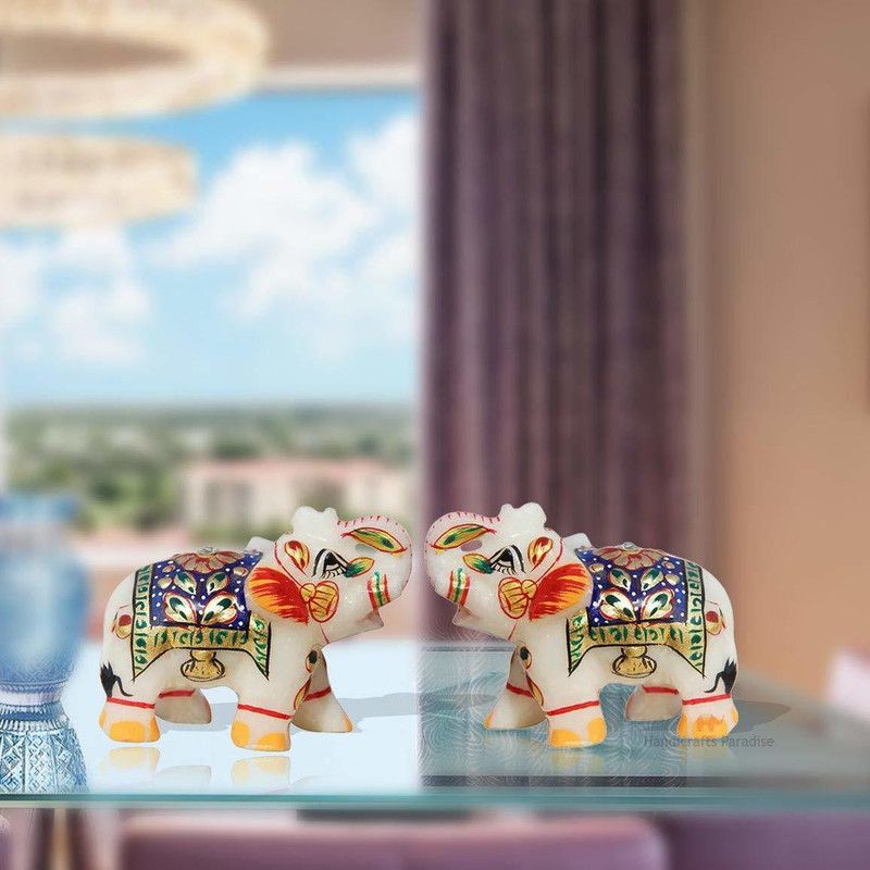 Top Quality Store Elephant Sculpture Statue Hand Painted  (1)