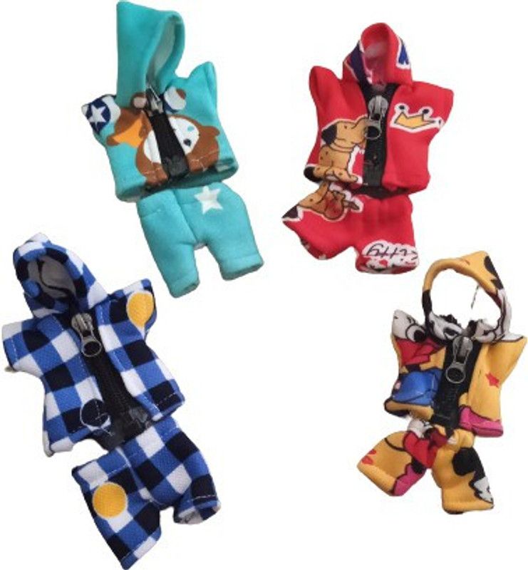 Kanha set of 4 laddu gopal ji (size 3) Dress  (Velvet)