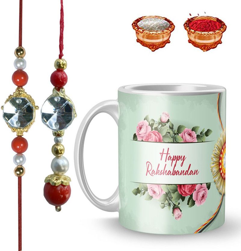 Mug Set  (rakhi 1, roli chawal -1, Mug-1)