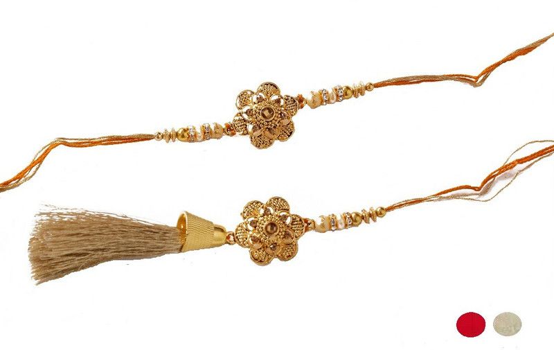Rakhi Set  (Pack of 2 rakhi with Roli Chawal)