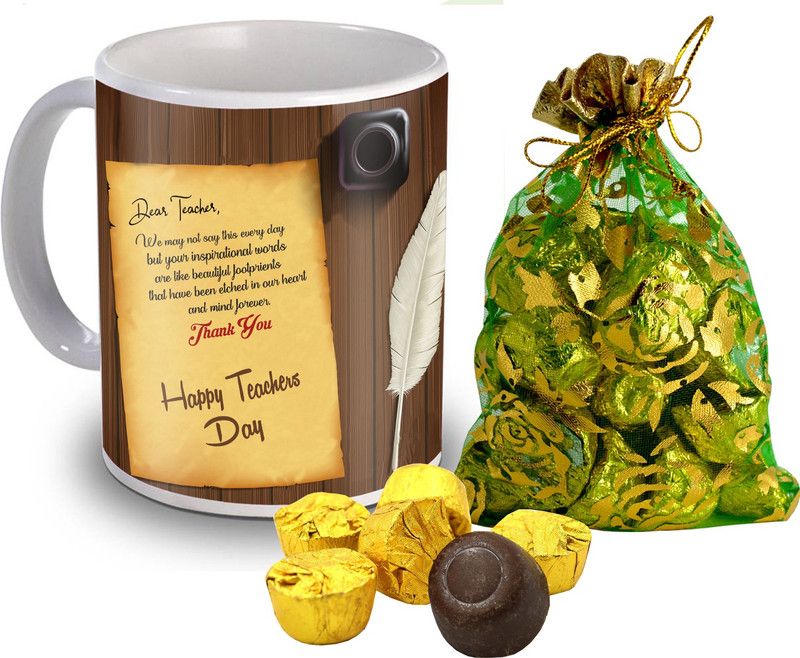 Midiron IZ19Choco15ThailiMU-DTTeachersDay-115 Ceramic Gift Box  (Multicolor)