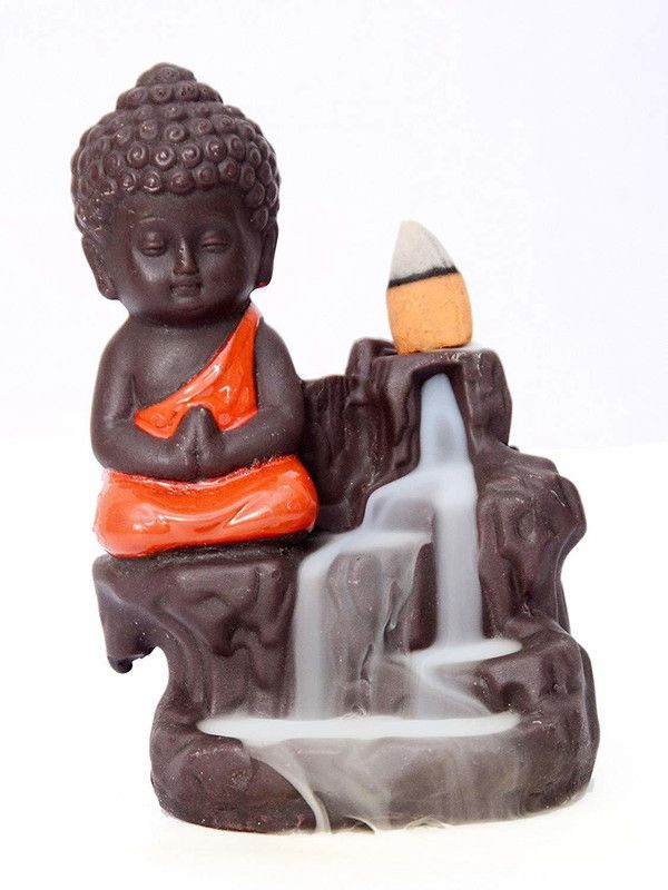 suvasane Polyresin Incense Holder  (Pink)