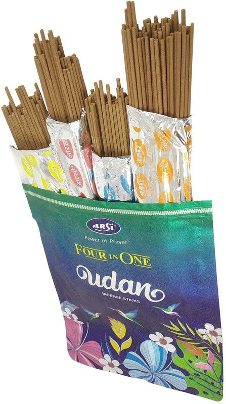 De-Ultimate (Zipper Pack of 400 Gram) Udan Scented Premium Incense Sticks Agarbattis for Home Temple Worship, Peace & Harmony, Purification, Positive Energy, Havan Poojan, Aarti, Meditational Sprituality Religious Purposes Scented  (250, Set of 1)