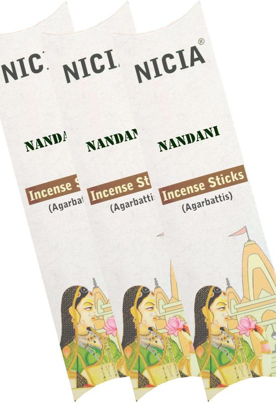 Nicia Nandani Color Incence Stick (300 gm) Nandani  (300, Set of 3)