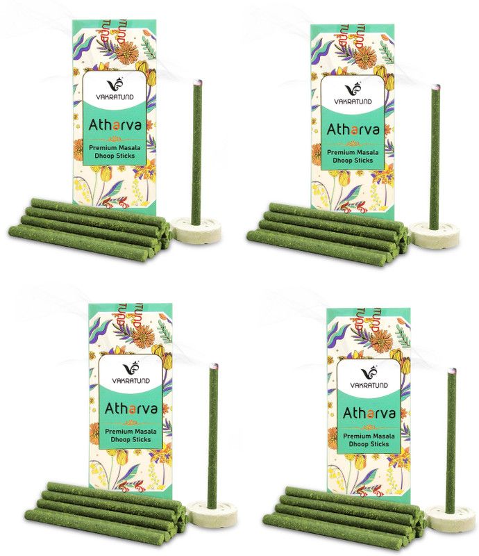 Stylewell Box Pack of 4 (18 Sticks Per Box) Atharva Premium Masala Dhoop Incense Sticks Scented  (18, Set of 4)