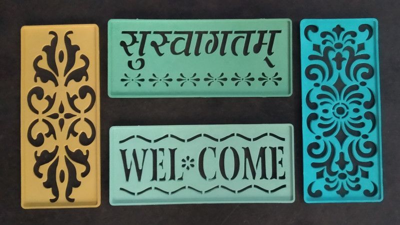 aarcode A rangL-4 Rangoli Stencil