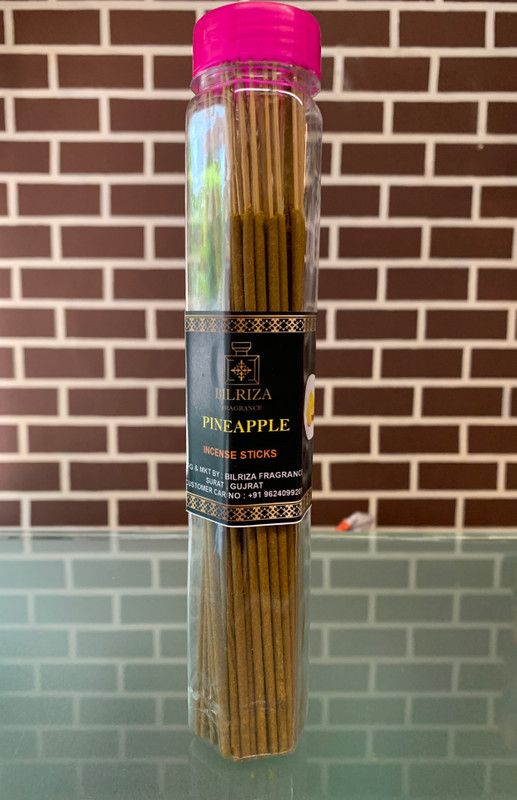 BILRIZA FRAGRANCE PINEAPPLE AGARBATTI -100% Natural & Chemical free incenses sticks 100gm Pineapple  (100, Set of 1)
