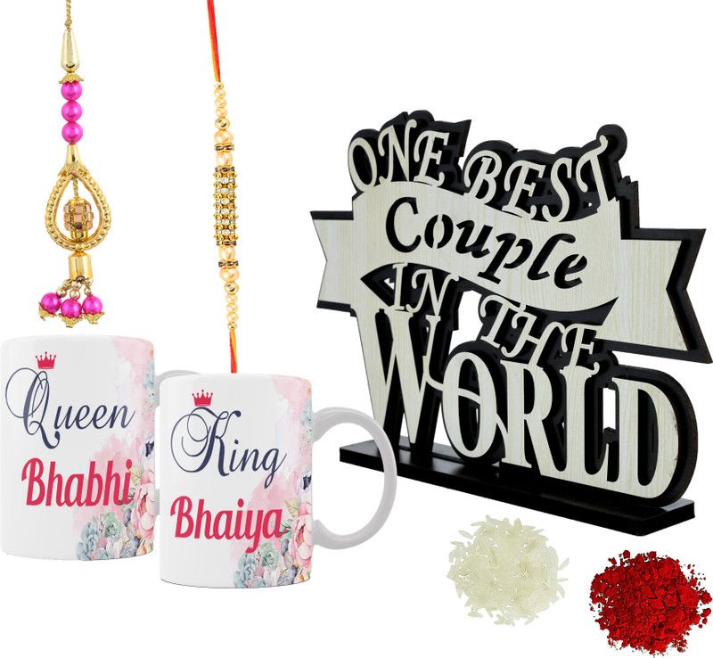 iMPACTGift Showpiece, Rakhi, Chawal Roli Pack, Mug
