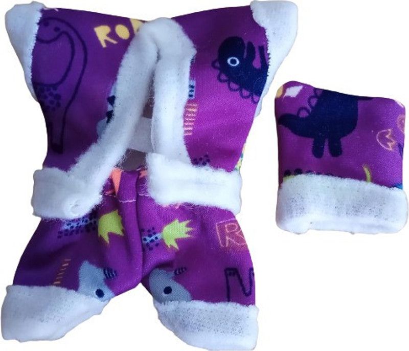 SET OF 2 laddu gopal g winter velvet suit(size 2 random will come) Dress  (Velvet)