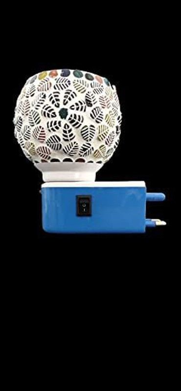 YAKONDA 2 in 1 Electric Camphor Diffuser Incense Holder Burner with night lamp,Hand Crafted Incense Burner for Positive Energy and Ambiance Ceramic, Plastic, Steel Incense Holder (Multicolor) Steel Incense Holder  (Multicolor)