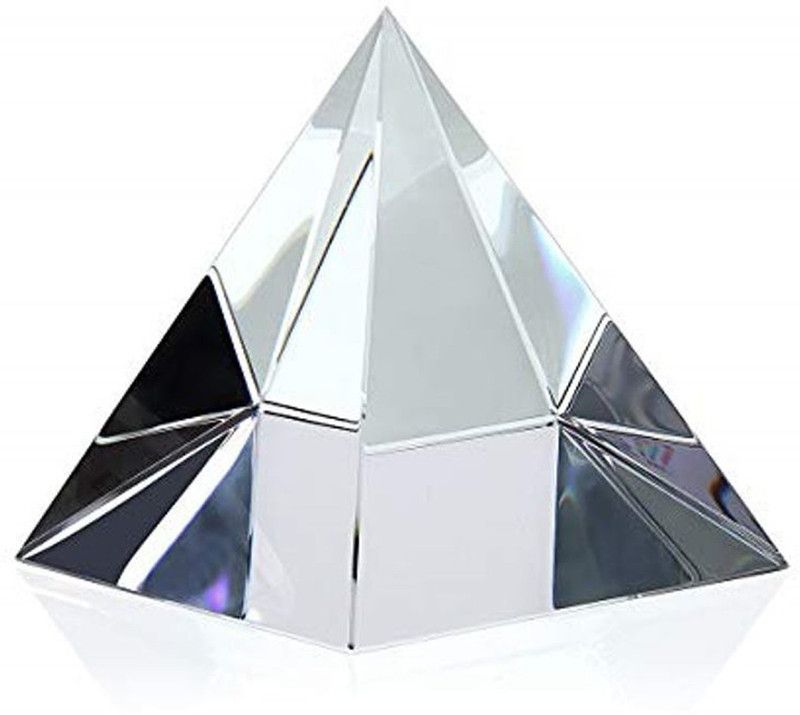 Bansiwal Crystal Glass Pyramid for Good Luck and Positive Energy Crystal Yantra  (Pack of 1)
