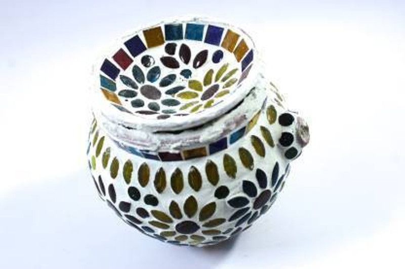 SEETASTIC Ceramic Kalash  (White)