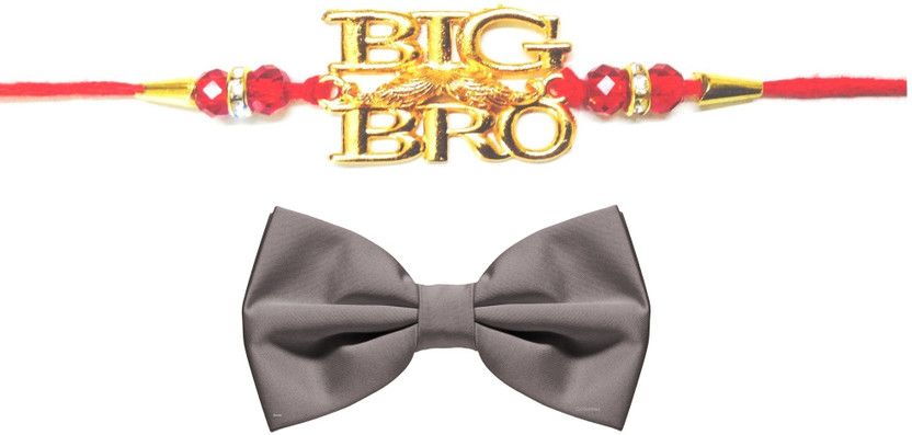 Bow Tie/Tie, Rakhi Set  (1 Bow, 1 Rakhi)