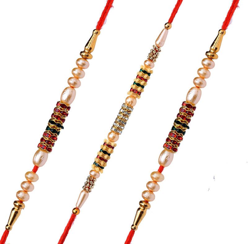 Rakhi Set  (3 Rakhi Set 2 Same 1 Different Rakhi)