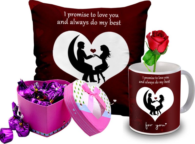 Midiron Valentine’s Day Gift Combo For Couple/Lovers (Love Gifts) Ceramic, Microfibre Gift Box  (Multicolor)