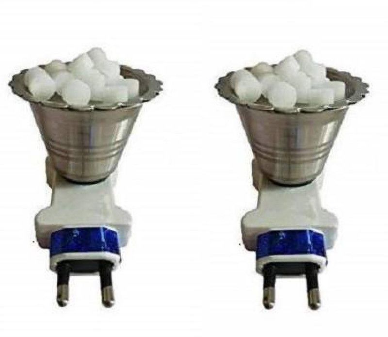 PRAJVAL PRAJVAL 2PACK OF KAPOOR DANI INCENCE HOLDER Steel, Plastic Incense Holder  (Silver)