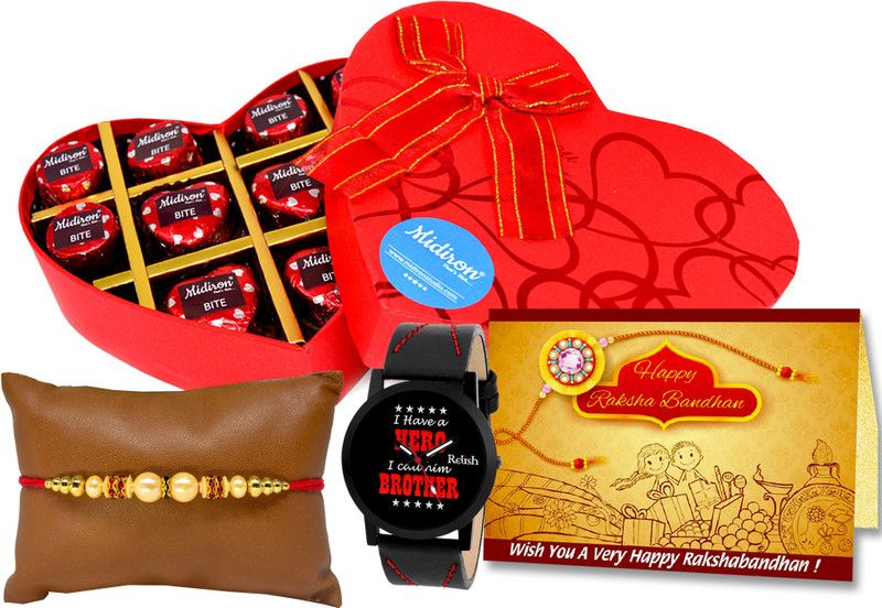 Midiron Rakshabandhan Gift Box for Brother / Bhai/ Bhaiya |Rakshabandhan Gift-IZ2082-01 Plastic, Paper Gift Box  (Multicolor)