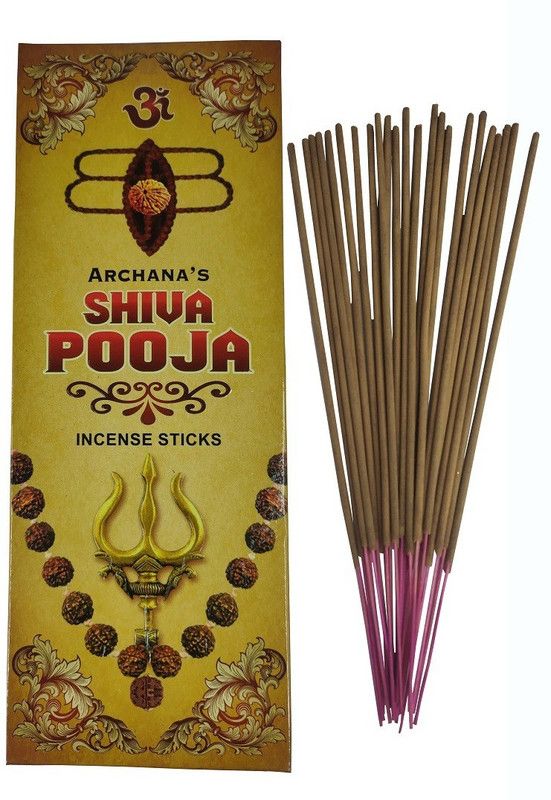 Stylewell (Pack Of 1) Shiva Pooja Archana's Scented Incense Sticks Home Essentials Agarbattis (100gram) for Worship Pooja Meditational Sprituality Religious Purposes Scented  (75, Set of 1)