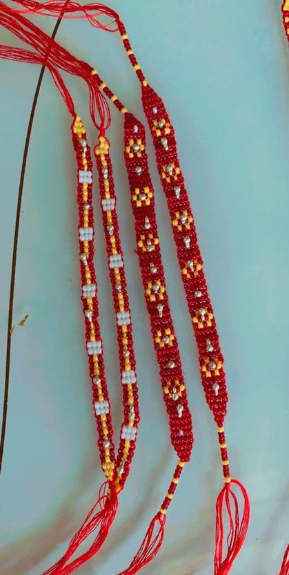 Rakhi Set  (double thread rakhi with silver)