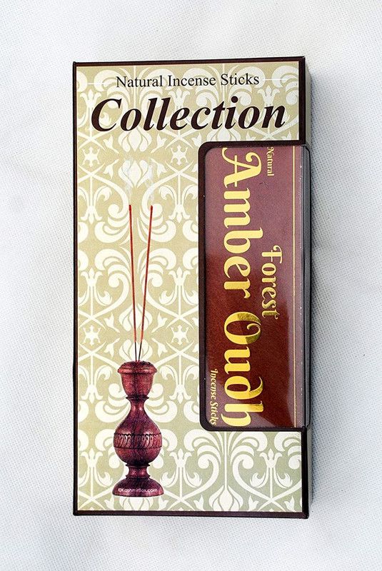 Forest Fragrance Amber Oudh Incense Sticks Collection Black Bathi Pack of 12 Boxes Amber Oudh  (800, Set of 12)