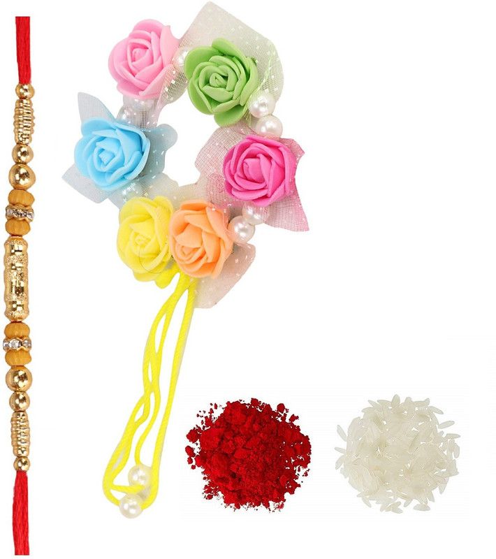 Rakhi Set  (1 Lumba, 1 Rakhi, 1 Roli Chawal Pack)